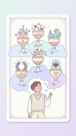컵 7 타로 카드