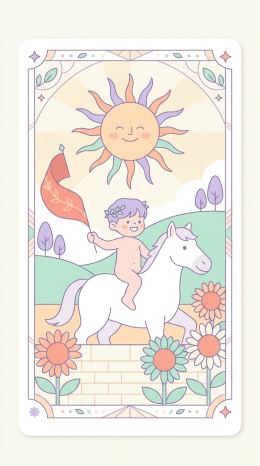 태양 타로 카드